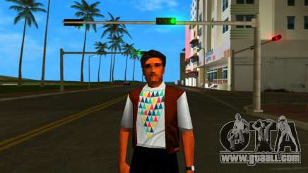 Casual man with pyramid for GTA Vice City