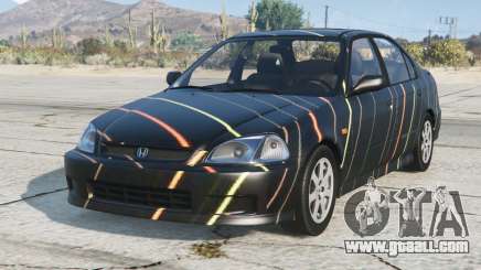 Honda Civic Sedan Dark Gunmetal for GTA 5