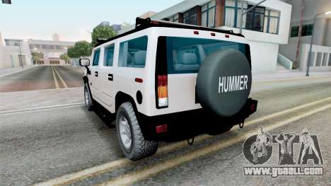 Hummer H2 Mist Gray for GTA San Andreas