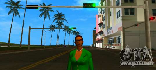 Lady with green dress for GTA Vice City