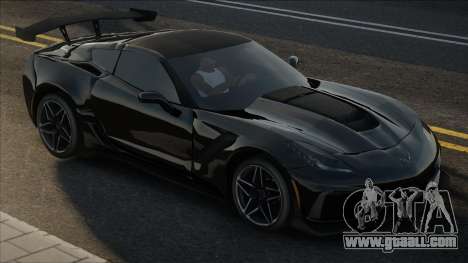 2019 Chevrolet Corvette ZR1 Blek for GTA San Andreas