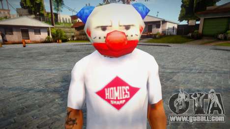 Chuckles Mask For CJ for GTA San Andreas