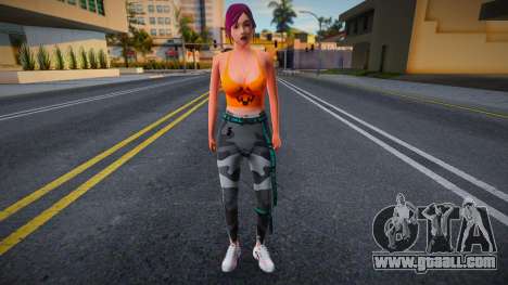 Young girl in the style of CA 8 for GTA San Andreas