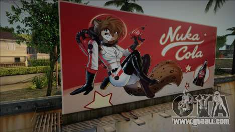 Billboard with Nuka Cola ads for GTA San Andreas