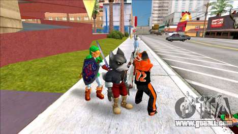 Wolf from Super Smash Bros Melee for GTA San Andreas