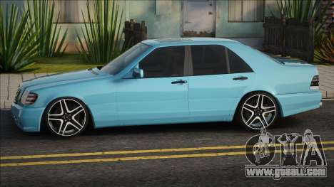 Mercedes Benz W140 Blue for GTA San Andreas