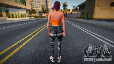 Young girl in the style of CA 8 for GTA San Andreas