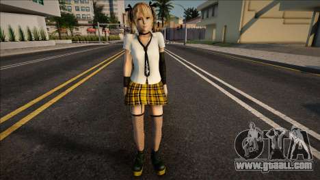 Marie Rose in School Uniform - Yellow for GTA San Andreas