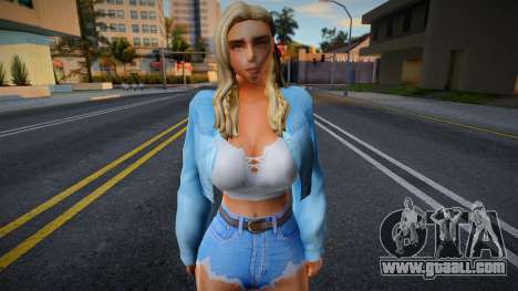 Young girl in the style of CA 22 for GTA San Andreas