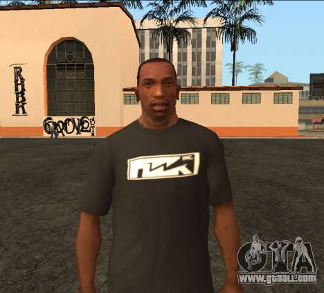 Black FOCK Inc. T-shirt for GTA San Andreas