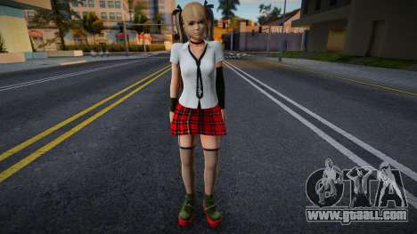 Marie Rose in School Uniform - Red for GTA San Andreas