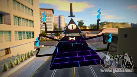 Bill Cipher en su forma física al inicio del Rar for GTA San Andreas