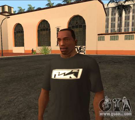 Black FOCK Inc. T-shirt for GTA San Andreas