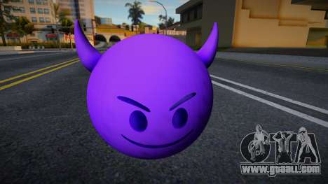 Emoji con Cara de Diablo Morado for GTA San Andreas