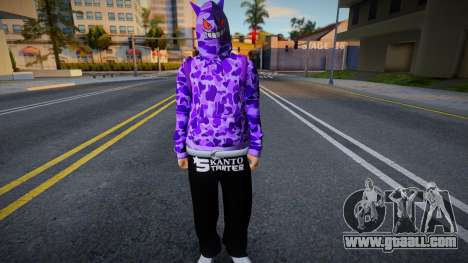 Gengar Hoodie Boy for GTA San Andreas