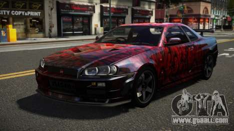 Nissan Skyline R34 ZL-R S3 for GTA 4