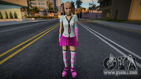 Marie Rose in School Uniform - Pink for GTA San Andreas