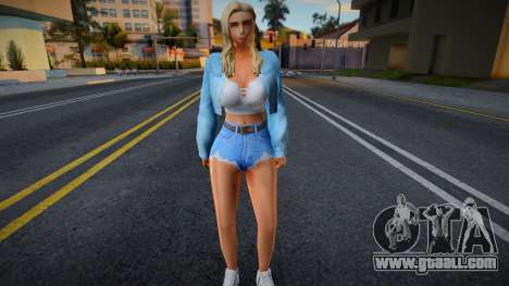 Young girl in the style of CA 22 for GTA San Andreas