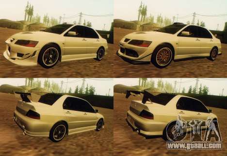 Mitsubishi Lancer Evolution IX FQ-360 2007 for GTA San Andreas