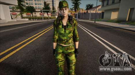 Jill Army for GTA San Andreas