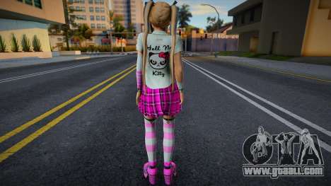 Marie Rose in School Uniform - Pink for GTA San Andreas