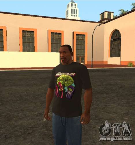 Black Popcult T-Shirt (Snake) for GTA San Andreas