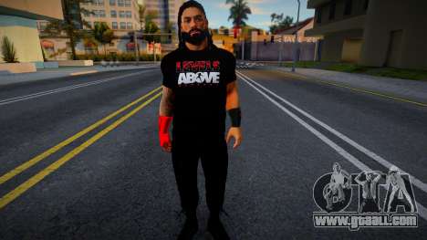 Roman Reigns T-Shirt with Gloves (LEVELS ABOVE) for GTA San Andreas