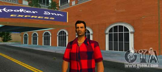 Tommy Vercetti in a flannel shirt for GTA Vice City