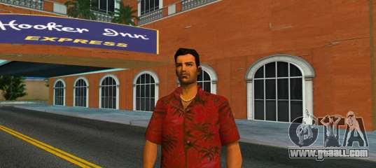 New red T-shirt for Tommy Vercetti for GTA Vice City