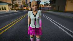 Marie Rose in School Uniform - Pink for GTA San Andreas