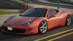 2010 Ferrari 458 Italia Red for GTA San Andreas