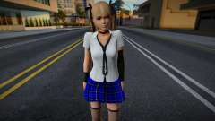 Marie Rose in School Uniform - Blue for GTA San Andreas