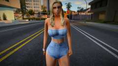 Young girl in the style of CA 21 for GTA San Andreas