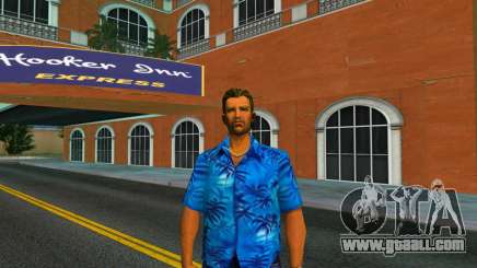 Tommy is a blue-eyed blond for GTA Vice City