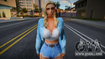 Young girl in the style of CA 22 for GTA San Andreas