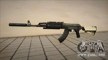 AK-47 Chrome for GTA San Andreas