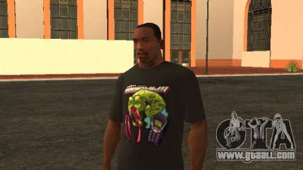 Black Popcult T-Shirt (Snake) for GTA San Andreas