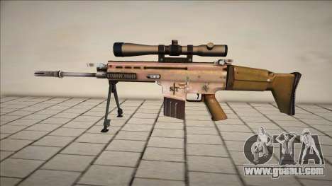 SCAR-L Sniper for GTA San Andreas