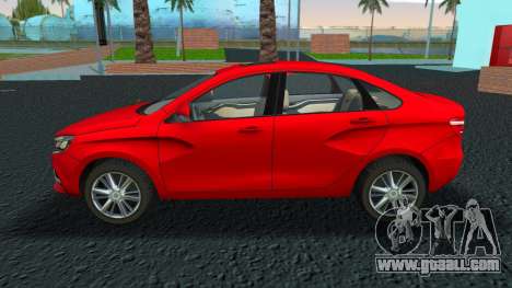 Lada Vesta Red for GTA Vice City