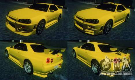 1999 Nissan Skyline GT-R R34 for GTA San Andreas