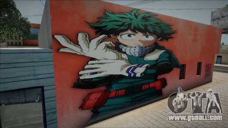 Mural Izuku Midoriya for GTA San Andreas