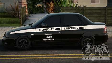 Lada Priora Covid-19 Control for GTA San Andreas