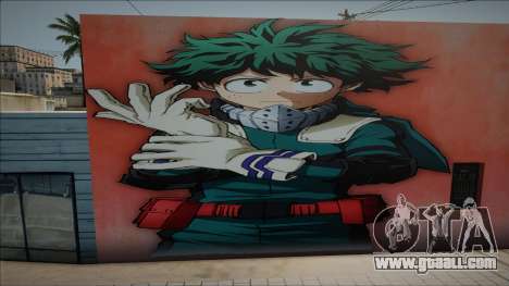 Mural Izuku Midoriya for GTA San Andreas