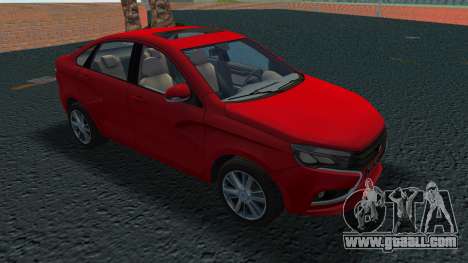 Lada Vesta Red for GTA Vice City