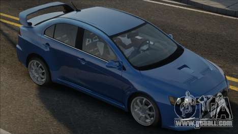 Mitsubishi Lancer Evolution Blue for GTA San Andreas