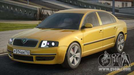 Skoda Superb Yellow for GTA San Andreas