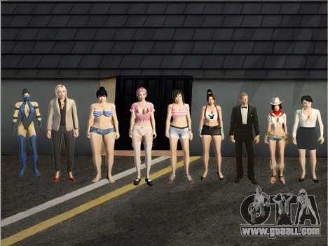 100 GOLDEN SKIN PACK for GTA San Andreas