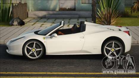 Ferrari 458 Spider V2 for GTA San Andreas