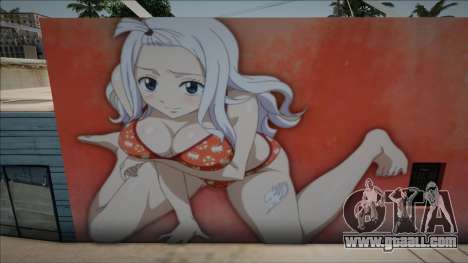 Mirajane Strauss Wall Graffiti for GTA San Andreas