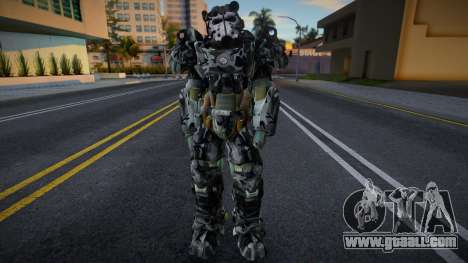 T-60 Power Armor - SAPD Urban Camo for GTA San Andreas